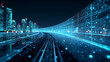 © HaJung - Expansive Abstract Wallpaper Art: Intelligent Digital Mapping & Sensor Fusion for High-Tech Urban Environments - Perfect for Modern Industrial Applications
