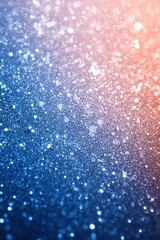 Poster - Enchanting Bokeh Texture with Gradient Hues of Blue and Peach Creating a Dreamy and Ethereal Atmosphere Perfect for Backgrounds