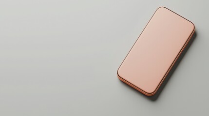 Poster - A stylish pink smartphone displaying a clay-style business app interface for modern digital interactions