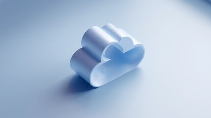 Poster - A white paper heart symbolizing affection and connection in digital communication and online relationship building