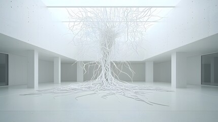 Poster - a futuristic ai-driven modeling system, dynamic simulations generating real-time 3d structures, data