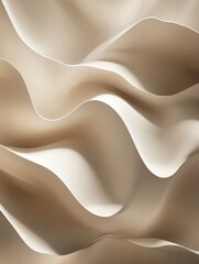 Leinwandbilder - Structured minimalistic pattern of abstract layered shadows creating depth in neutral tones