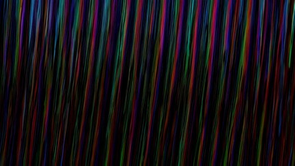 Wall Mural - A colorful, abstract image of a black background with many different colored lines.