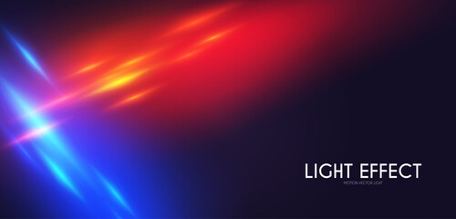 Wall Mural - Abstract motion light effect. Energy power design. Blue and gold, red light