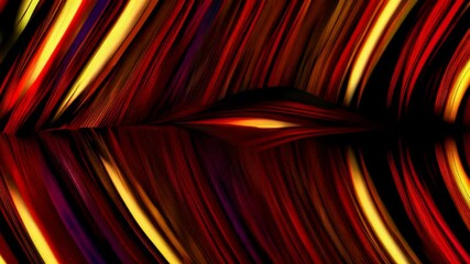 Wall Mural - A red and yellow wave pattern with a yellow spot in the middle
