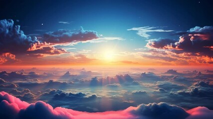 Poster - sunrise over the mountains