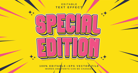 Poster - Editable text style effect - Special Edition text style theme.