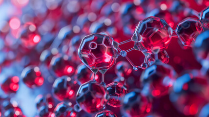 Poster - This Synthetic blood made of nano materials showcases hemoglobin properties, revolutionizing medicine.