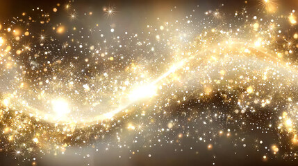 Aufkleber - A stunning cosmic background filled with shimmering stars and particles, evoking a sense of wonder and the vastness of space.