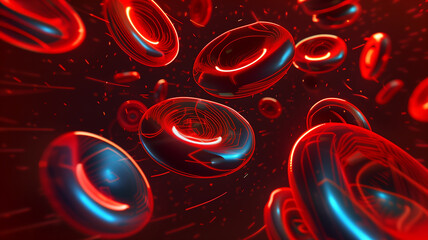 Aufkleber - This Novel synthetic blood with bio-engineered hemoglobin shows potential in medical transfusions.