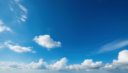 Aufkleber - blue sky and clouds with copy space