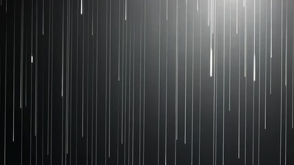Poster - Abstract lines of light falling against a dark background creating a sense of movement and futuristic ambiance, minimalist design element