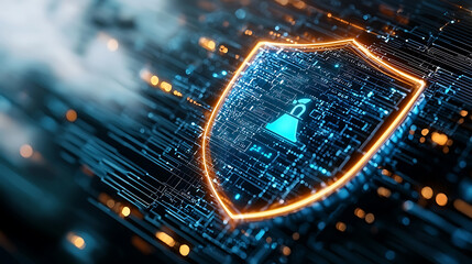 Poster - cybersecurity measures for data protection digital world graphic design online environment abstract 