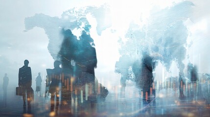 Poster - Double Exposure of Global Economy and Finance in Modern Business Context