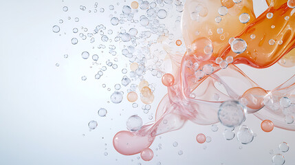 Poster - Dynamic colorful liquid splashes abstract background digital art vibrant environment aesthetic view visual impact