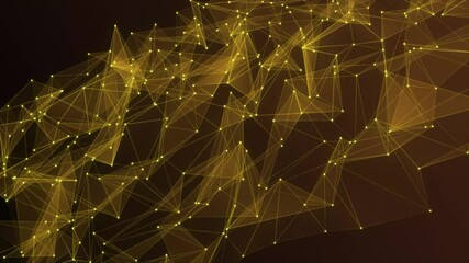 Poster - Colorful plexus pattern abstract background. Plexus background with moving lines and dots, abstract futuristic network background