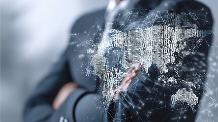 Poster - Concept of Global Finance with Double Exposure Effect
