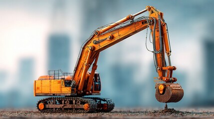 Poster - Detailed Conceptual Representation of Industry Equipment in Action
