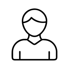 Aufkleber - User profile icon avatar person symbol account member outline graphic vector design for website and application