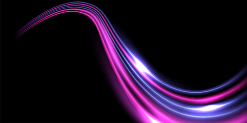 Wall Mural - beautiful light speed line background on black background abstract design vector illustration