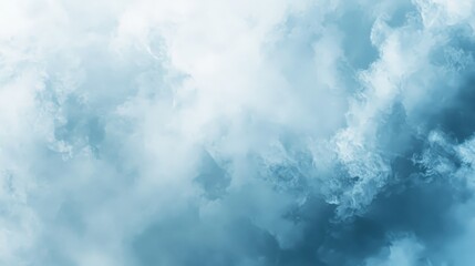 Poster - A pastel blue background with a soft, cloudy texture, creating a light and airy atmosphere.