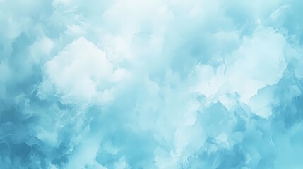 Poster - A pastel blue background with a soft, cloudy texture, creating a light and airy atmosphere.