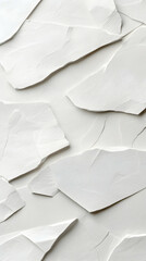 Poster - White Abstract Texture Background with Irregular Fragments