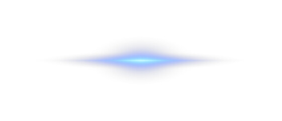 Wall Mural - png glowing horizontal blue light line with radiant shine and beam effect. futuristic energy streak 