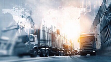 Poster - Double Exposure of Business Growth and Investment Trends in Logistics