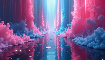 Wall Mural - Serene Flowing Color Transitions