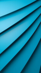 Poster - Abstract Blue Geometric Background with Layered Waves