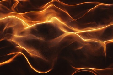 Poster - Abstract animated background featuring glowing light waves in warm tones, Abstract animated background with light waves
