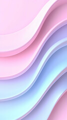 Poster - Abstract Pastel Wave Background
