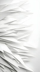Poster - Abstract White Geometric Triangles Background