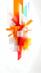 Poster - Abstract Geometric Composition with Vibrant Colors