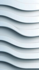 Poster - Abstract White Wave Pattern Background