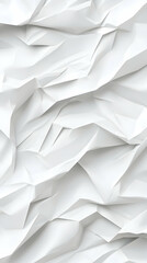 Poster - Crumpled White Paper Texture Background