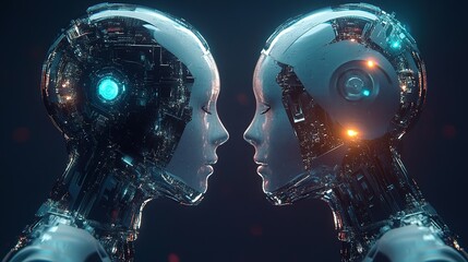 Poster - a high-tech digital twin model optimizing factory automation efficiency.
