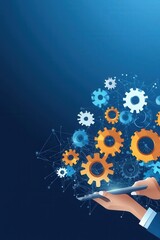 Aufkleber - Future of business operations with digital transformation