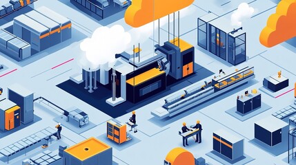 Poster - Cloud-based smart manufacturing with AI-driven decision-making.