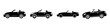 © Md - convertible icon, convertible silhouette vector illustration-simple silhouette illustration of convertible, perfect for convertible logos and icons