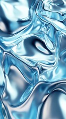 Aufkleber - Abstract Blue Water Texture Background with Shiny Surface Design for Modern Art and Decoration Glossy Style Creative Backdrop with Cool Aqua Fluid Element