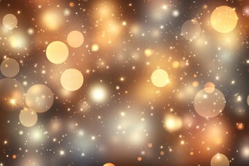 Poster - Abstract Golden Bokeh Background with Sparkling Light Effects for Celebrations and Festive Events to Add a Touch of Magic and Elegance Perfect for Holiday Designs and Party Decorations