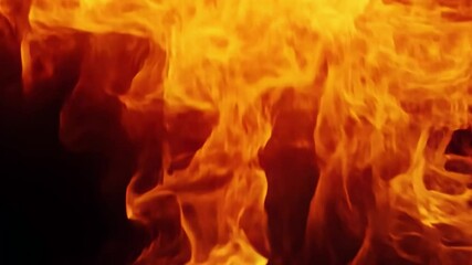 Poster - Intense and Dramatic Flames Captured in a Fiery Blaze, Evoking Warmth, Power, and Energy in a Striking Inferno Background