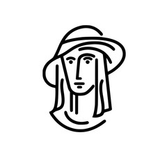 Poster - minimalist line icons set featuring distinct figures and objects for modern design applications and 
