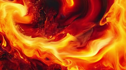 Poster - vibrant abstract flames background with intense fire colors for dynamic visual impact in media and d