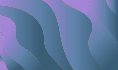 Poster - Abstract monochromatic waves in a multi-layered minimalist design