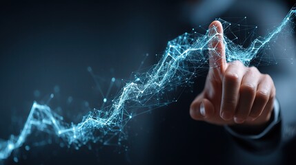 Poster - Digital Business Disruption Concept Featuring Data Visualization