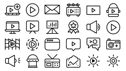 set of icons for web design