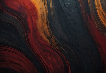 Poster - Abstract Texture Image, Dark Tones Flowing Light. Dynamic Composition With Aged Surface Effect. Intriguing Visual Mix Creates Unique Depth. Artistic Backgrounds Are Visually Stimulating.